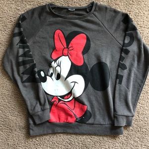 Minnie Mouse crew neck sweater with detailing on the back